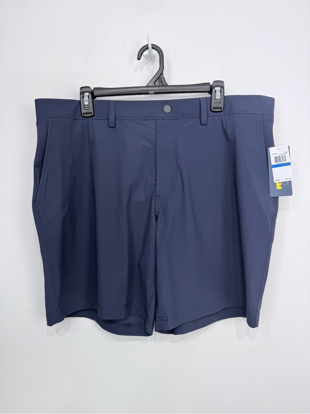Jack Nicklaus Classic Navy Stretch Fabric UPF 50 Moisture Wicking Golf Short NEW